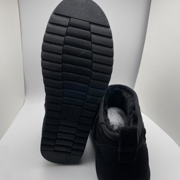 CUSHIONAIRE Women's COZY pull on boot Black 9 - Picture 5 of 6